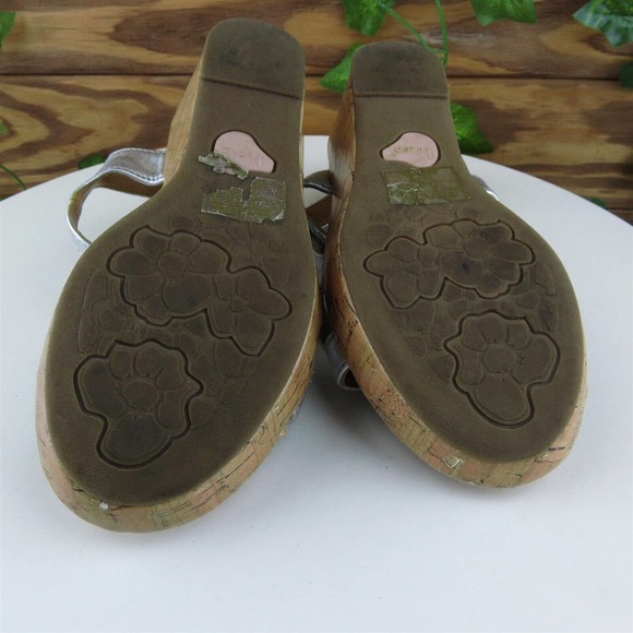 Born Concept Sz 2 Shoes‎ Girls Youth Gladiator Silver Synthetic Hook & Loop - Picture 10 of 10